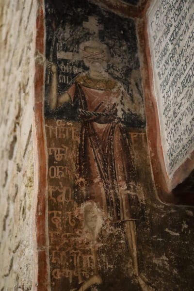 Fresco of John the Laz in Jerusalem