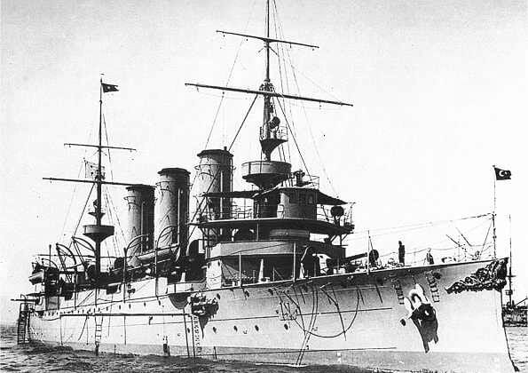 The Ottoman cruiser Hamidiye