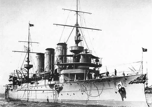 The Ottoman cruiser Hamidiye