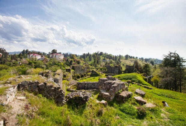 Ruins of the Petra fortress in Lazica