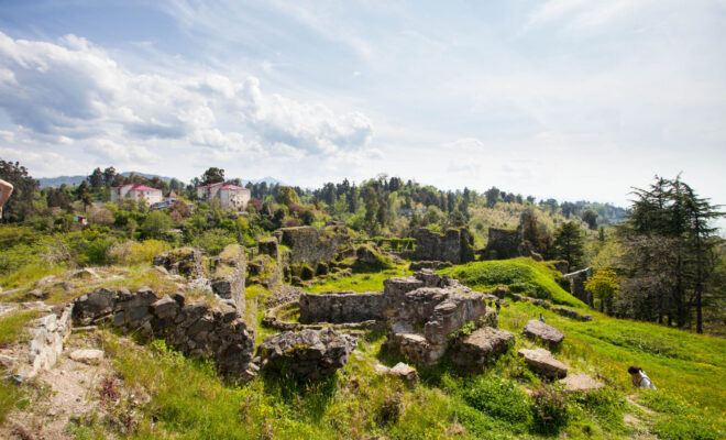 Ruins of the Petra fortress in Lazica