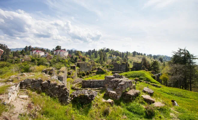 Ruins of the Petra fortress in Lazica